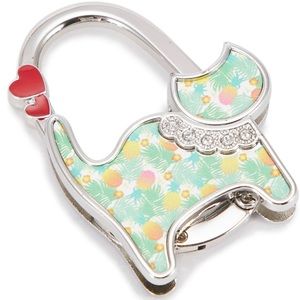 Purse Hook Cat Spring Pineapple Beige by Happy Wahine